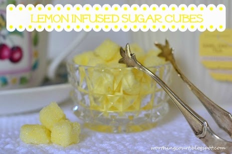 Recipe: Lemon Infused Sugar Cubes