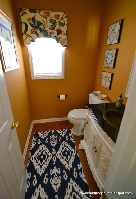 Lighter and Brighter Powder Room Reveal