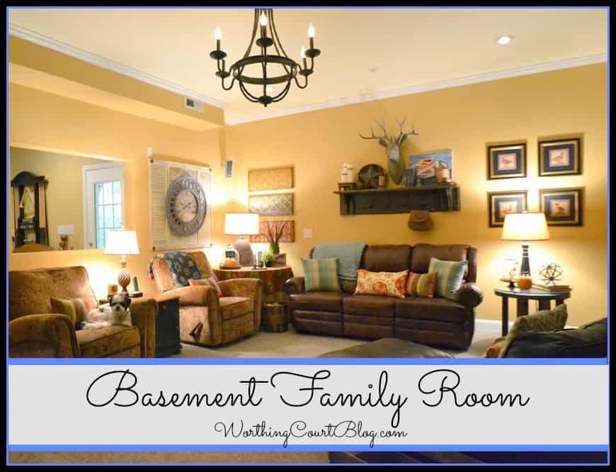 Basement Family Room Reveal