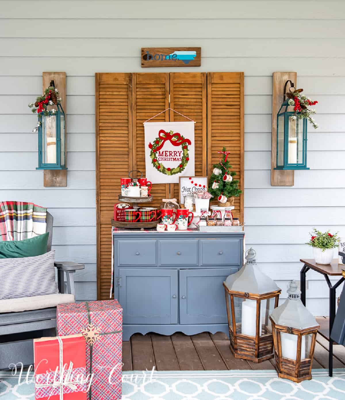 hot chocolate bar to welcome guests