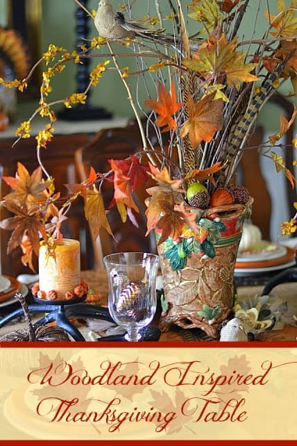 A Woodland Inspired Thanksgiving Table