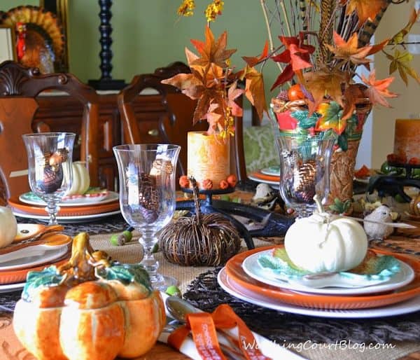 A Woodland Inspired Thanksgiving Table - Worthing Court | DIY Home ...