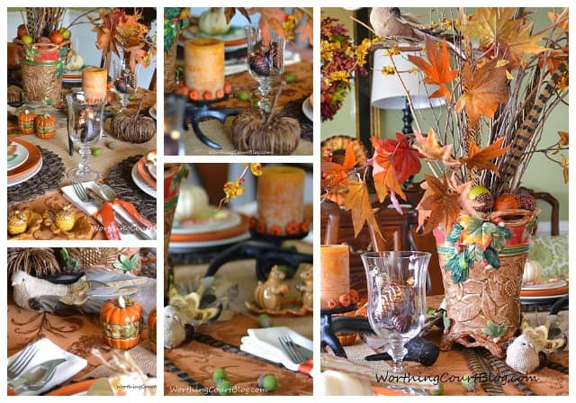 Worthing Court: Woodland Inspired Thanksgiving Tablescape