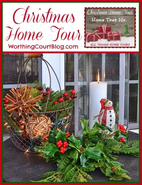 Worthing Court: Christmas home tour graphic.