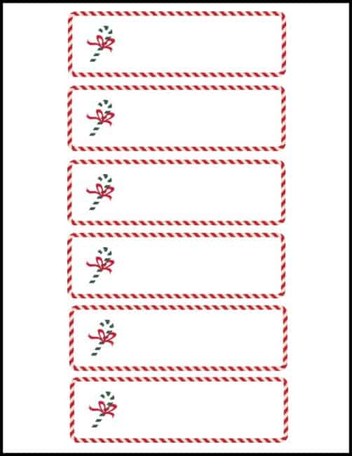 Worthing Court: Free Candycane placecard printable for Christmas