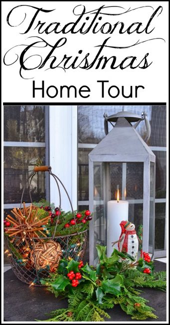 Traditional Christmas Decorating Ideas and Home Tour. Loads of ideas for nearly every room. 