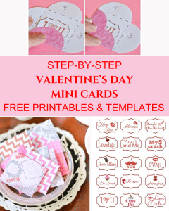 Easy DIY Mini Valentine's Day Cards with Free Printables