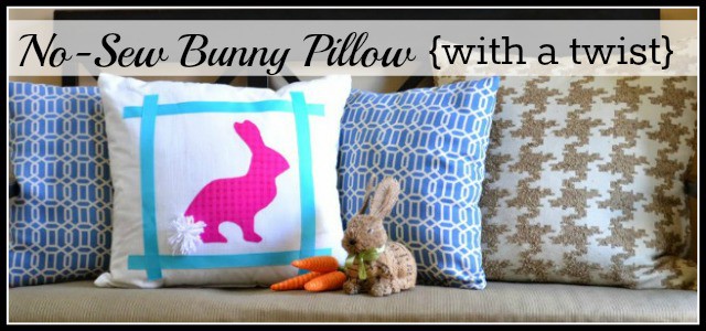 Easter Idea – No-Sew Bunny Pillow With A Twist