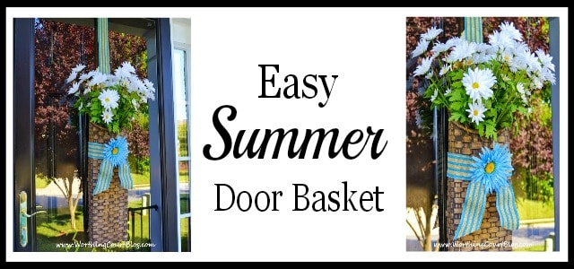 Summer Daisies Hanging Door Basket