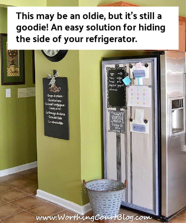 How To Hide The Exposed Side Of A Refrigerator
