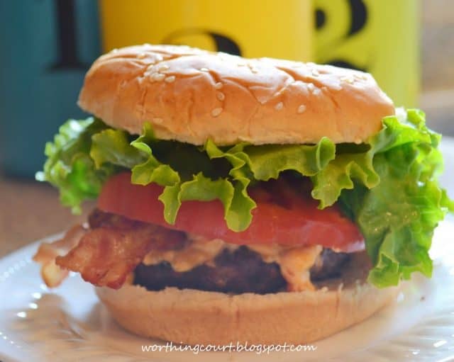  Pimento Cheese Bacon Burgers.