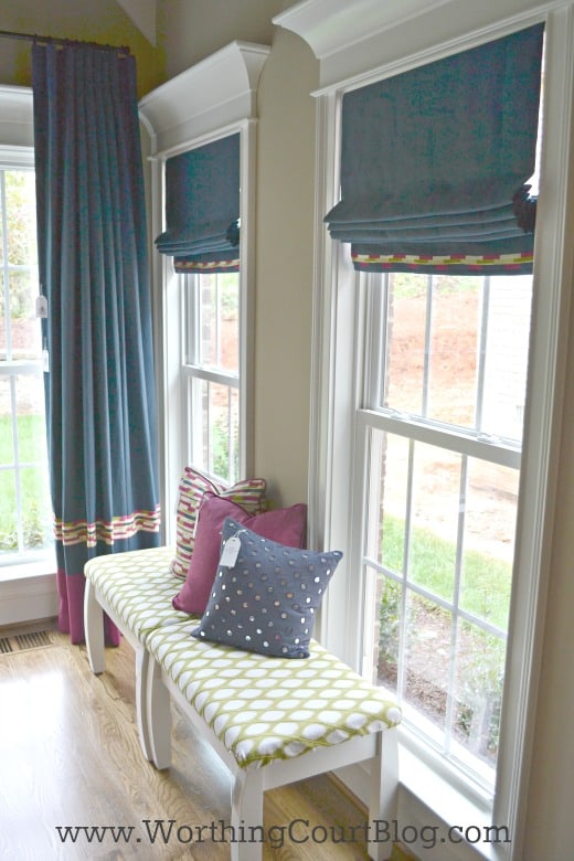 Repeat fabrics throughout a room to get a pulled together look.