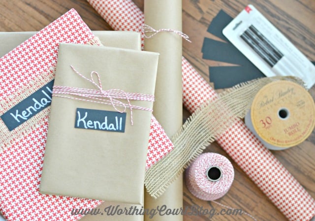 Use these few simple supplies to create pretty wrapped Christmas gifts. Easy and affordable!