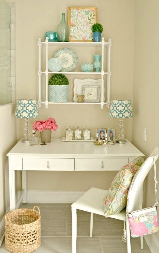 Old Desk Turned Into A Dressing Table