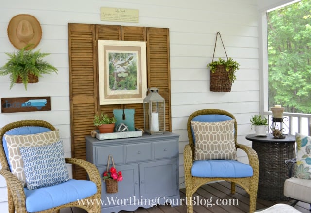 Screen porch reveal