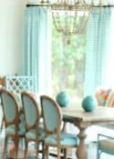 Turquoise and coral decor