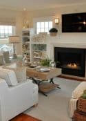 How to get the look of this beachy family room on a budget