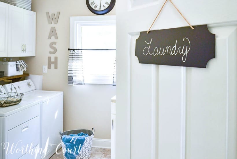 entrance to laundry room