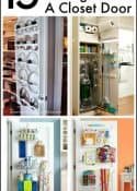 15 Ways To Use The Back Of Closet Doors For Storage And Organization