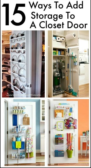 15 Ways To Use The Back Of Closet Doors For Storage And Organization