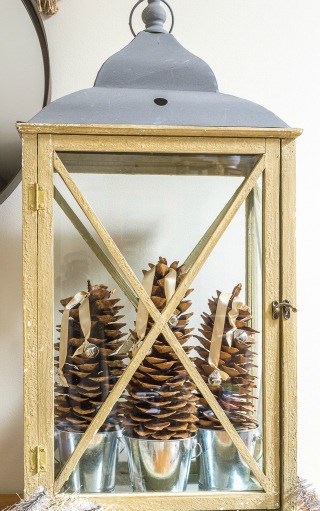 How To Make A Rustic Luxe Christmas Lantern In 10 Minutes