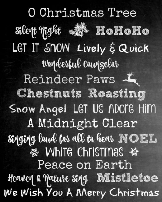 Free Christmas Printable.