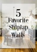 5 Favorite Shiplap Walls