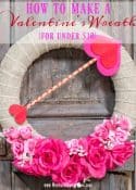 How To Make A Valentines Wreath For Under $10 || Worthing Court