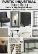 Rustic, Industrial Office Decor With A Farmhouse Flair From World Market