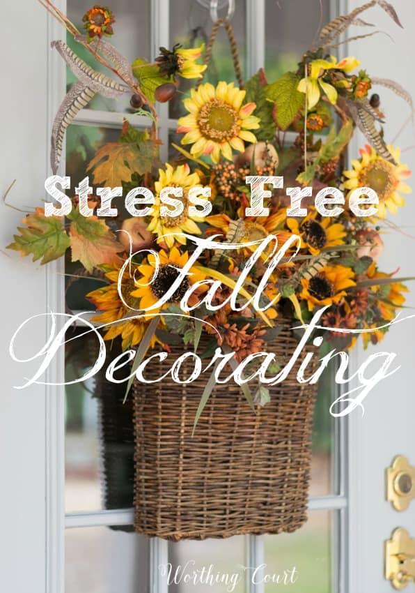 Stress free fall decorating ideas || Worthing Court