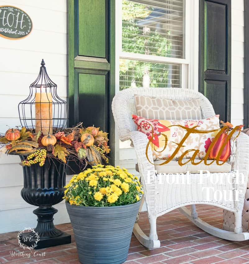 Fall front porch tour || Worthing Court