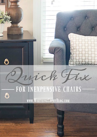 A Quick Fix For Those Inexpensive Upholstered Chairs