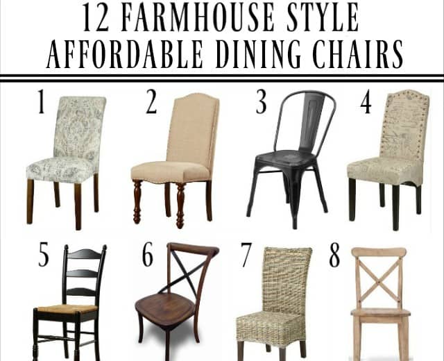 Get Ready For Holiday Entertaining – 12 Affordable Farmhouse Dining Chairs