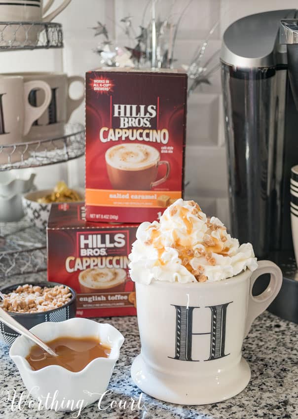 English toffee cappuccino k cups top