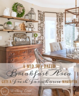 The Evolution Of A Farmhouse Breakfast Area