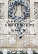 10 Minute Winter Wreath and DIY Snowflakes || Worthing Court