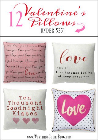 12 Valentine’s Day Pillows Under $25