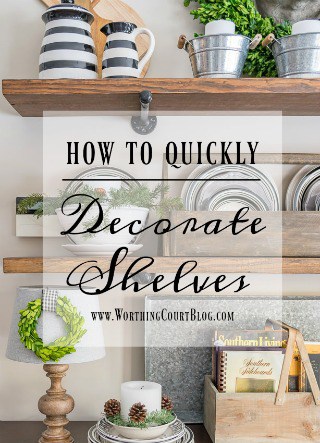 How To Quickly And Easily Keep Shelves Decorated As The Seasons Change