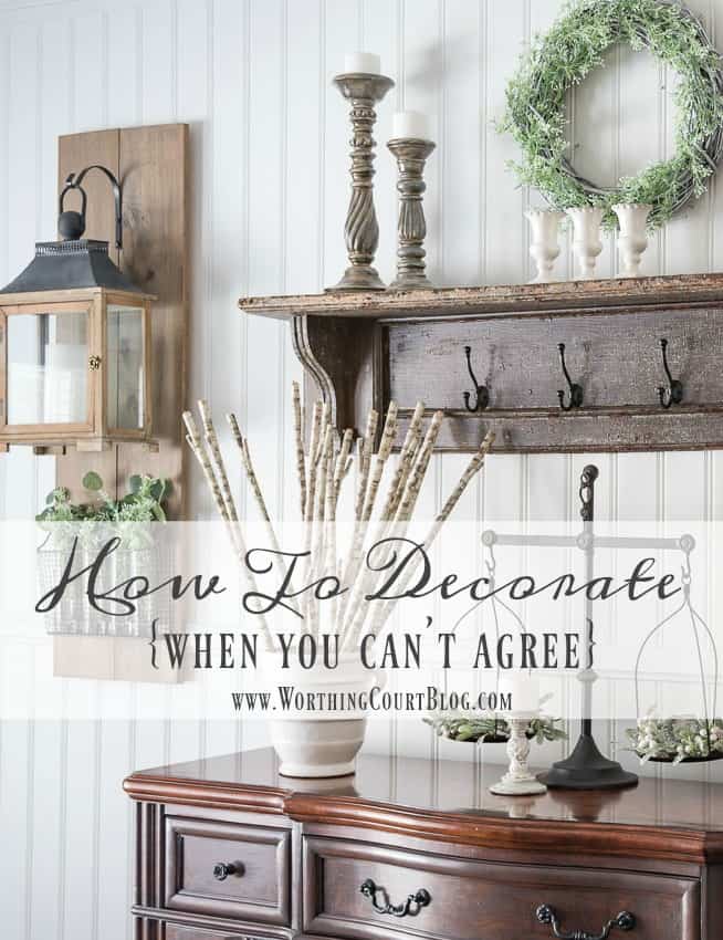 Five practical tips to help you overcome the decorating disagreements that many couples experience. || Worthing Court