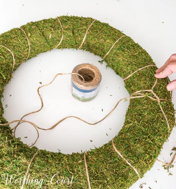 How To Make A Moss Covered Wreath Worthing Court DIY Home Decor