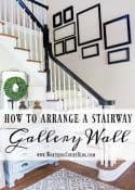 How To Arrange A Stairway Gallery Wall