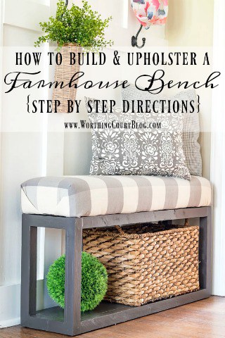 How To Build And Upholster This Easy Farmhouse Bench – Part 1