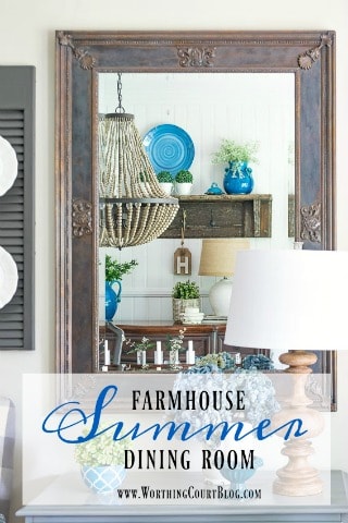 Late Spring Early Summer Farmhouse Dining Room