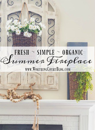 How To Keep Your Fireplace Decor Simple For The Summer