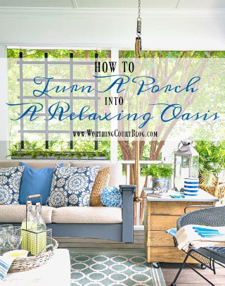 Screen Porch Refresh and Creating A Relaxing Oasis