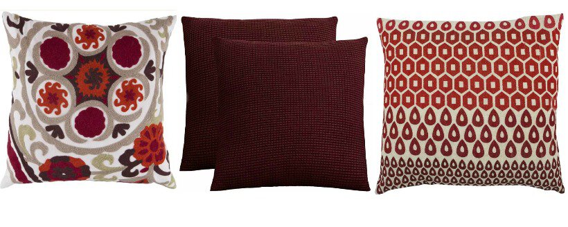 burgundy fall pillow covers