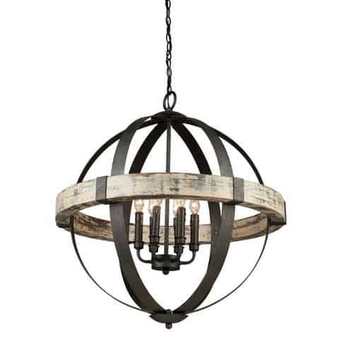 Costello Orb Rustic Chandelier from Lighting Connection