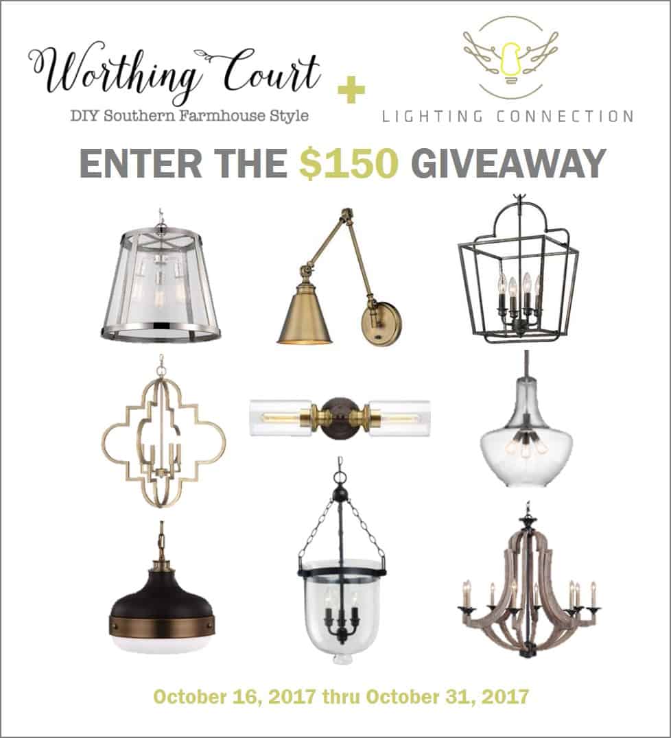 $150 Giveaway from Lighting Connection || Worthing Court