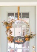 How To Make A Fall Hoop Wreath || Worthing Court