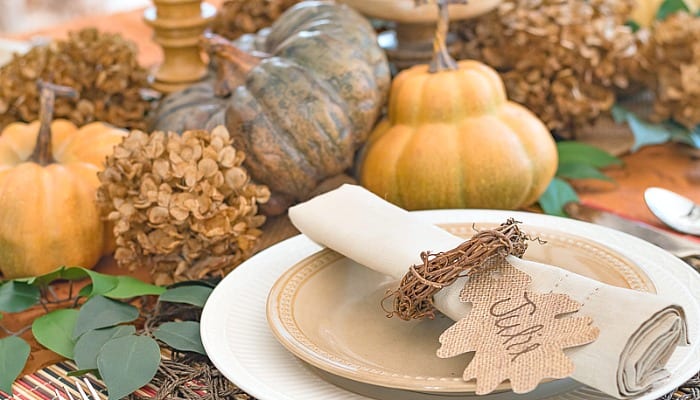 How To Make A Thanksgiving Table Special Using Everyday Dinnerware